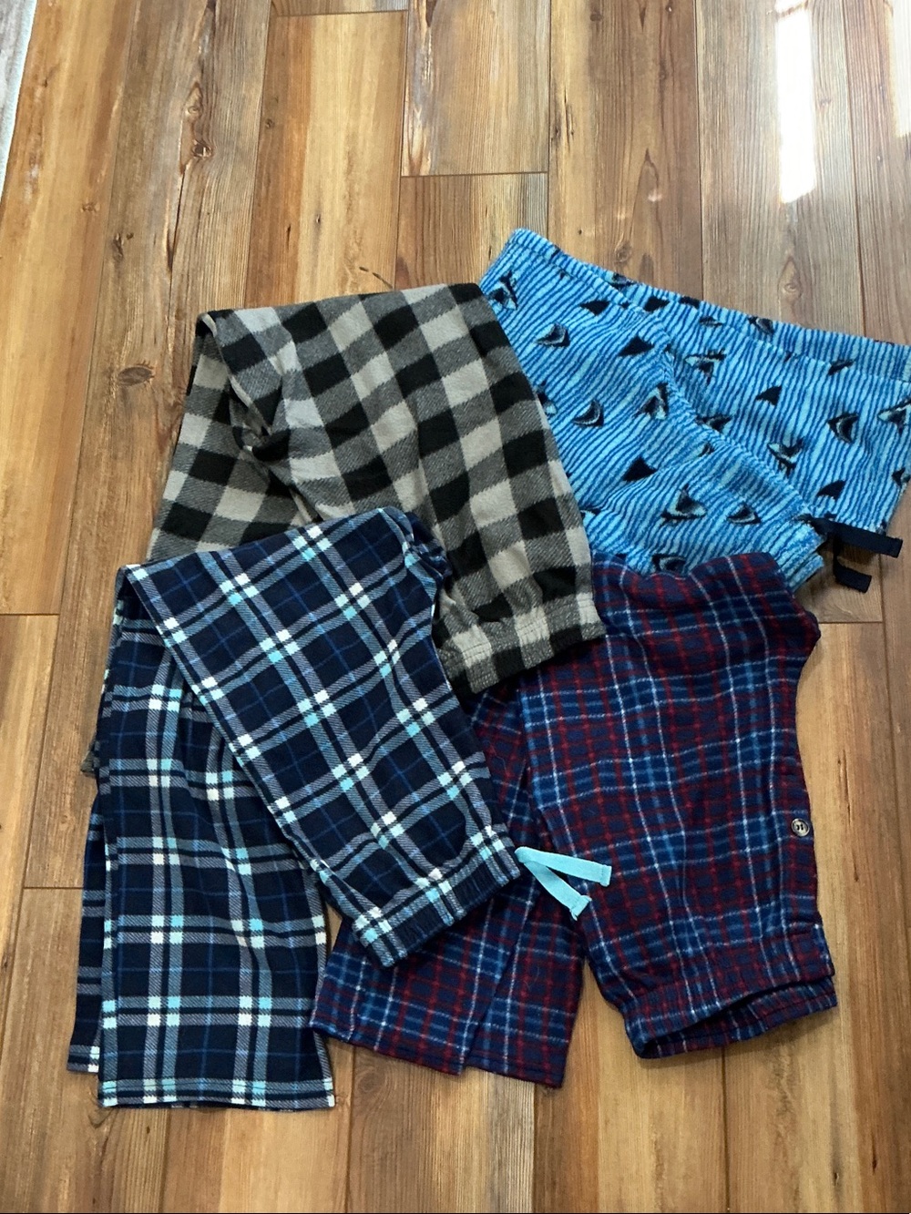 Kids Fleece Pajama Pants - 4 pair